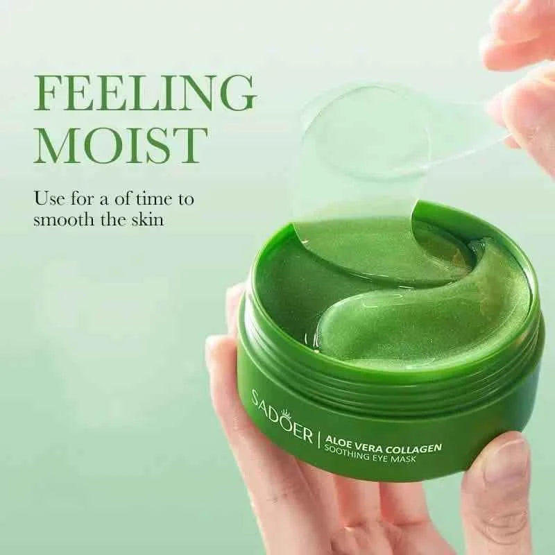 Aloe & Collagen Crystal Eye Mask - Hypoallergenic, Firming Moisturizing Care for All Skin Types