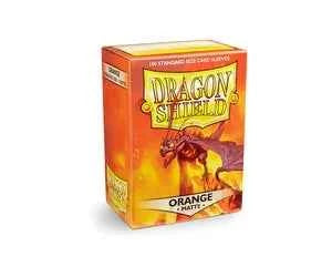 Dragon Shield Matte Sleeves - Orange (100-Pack) - Supplies | 99RedCoins