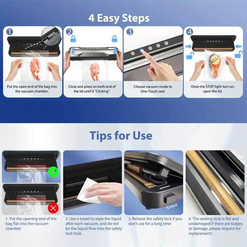 Automatic Food Vacuum Sealer Bag Bundle Machine