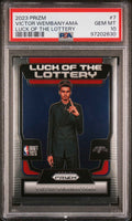 Graded 2023 Panini Prizm Victor Wembanyama #7 Luck of the Lottery Rookie RC Basketball Card PSA 10 Gem Mint