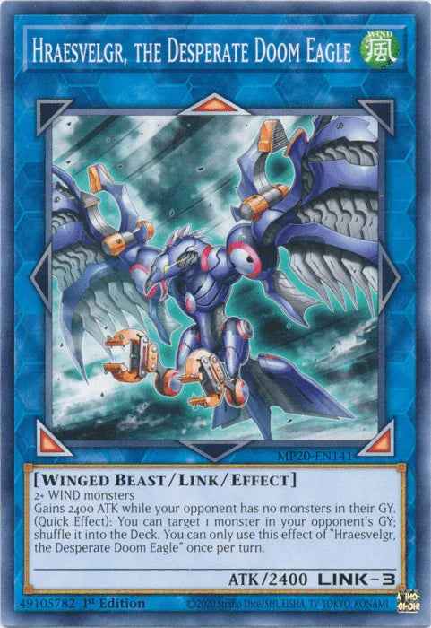 Hraesvelgr, the Desperate Doom Eagle [MP20-EN141] Common