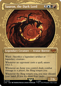 Sauron, the Dark Lord (LTR-329) - The Lord of the Rings: Tales of Middle-earth: (Showcase) (Borderless) Foil