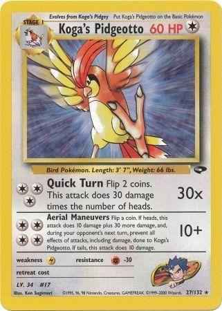 Koga's Pidgeotto (27/132) [Gym Challenge Unlimited]