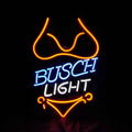 Red Bikini Set Busch Light Neon Signs Light