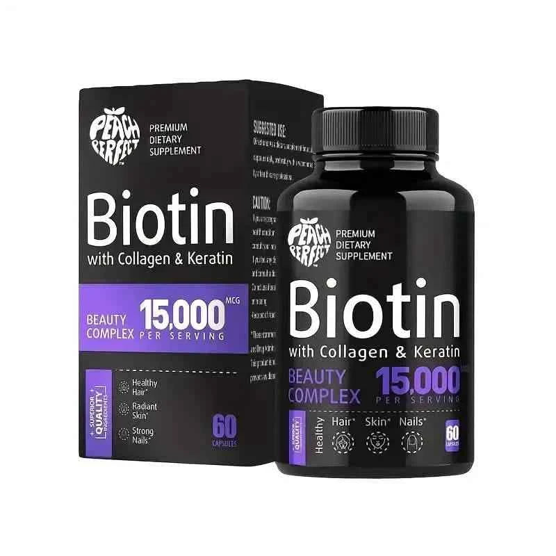 Biotin Capsules Multivitamin Collagen Keratin Supplement Hair Skin And Nail Vitamin