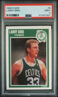 Graded 1989 Fleer Larry Bird #8 Basketball Card PSA 9 Mint