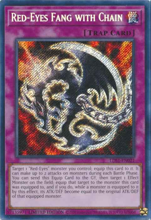 Red-Eyes Fang with Chain [LDS1-EN021] Secret Rare