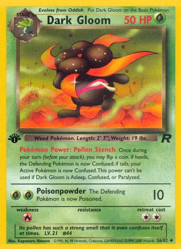 Dark Gloom (36/82) [Team Rocket 1st Edition]