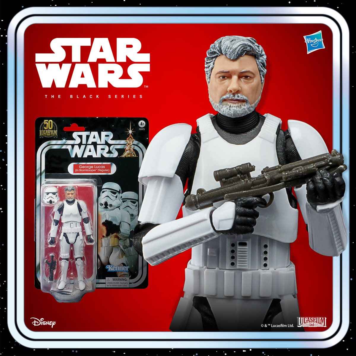 Star Wars The Black Series: George Lucas (in Stormtrooper Disguise) 6" Action Figure