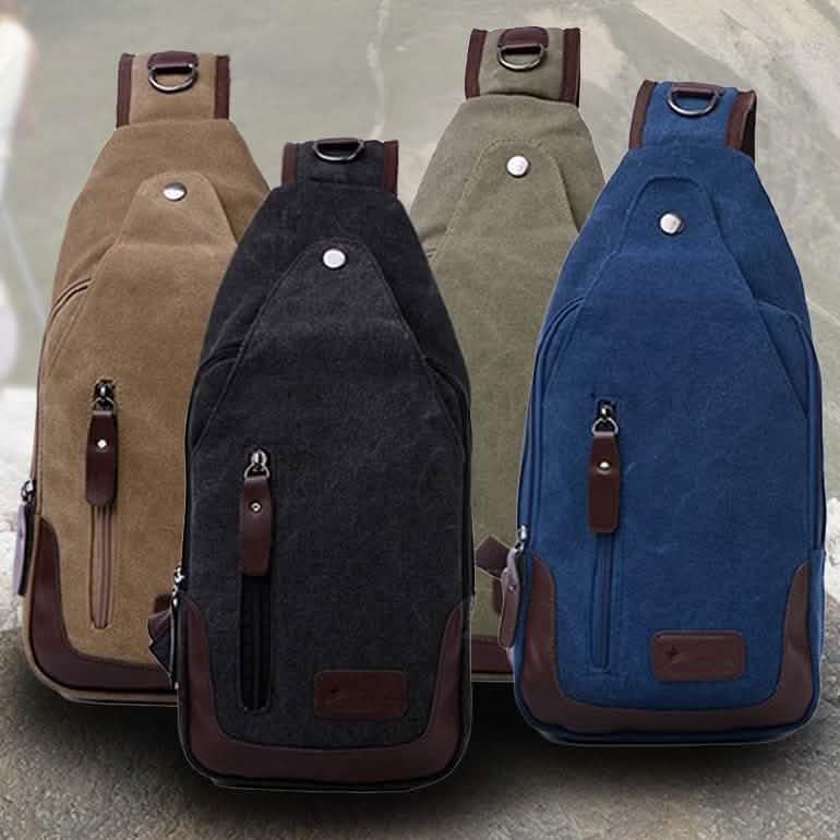 Canvas Shoulder Sling Bag - Assorted Colors