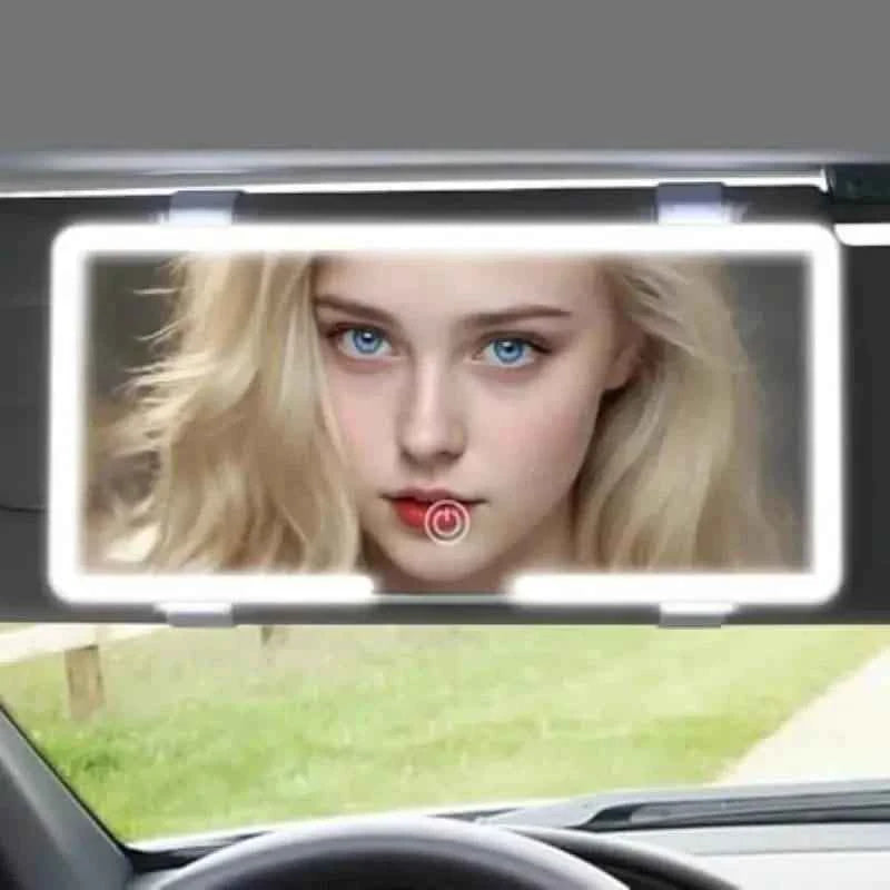 Car Mirror Vanity with LED Lights