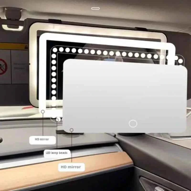 Car Mirror Vanity with LED Lights