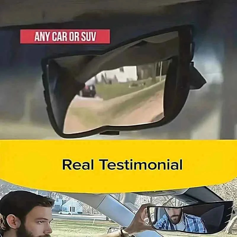 Car Wide Angle Rearview Mirror Curved Interior Large Field Of View Inside Mirror