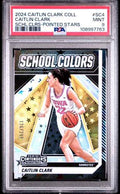 Graded 2024 Panini Caitlin Clark Collection Caitlin Clark #SC4 School Colors #/299 Rookie RC Basketball Card PSA 9 Mint