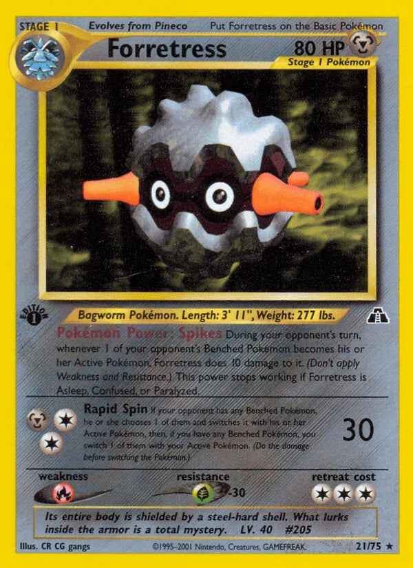 Forretress (21/75) [Neo Discovery 1st Edition]
