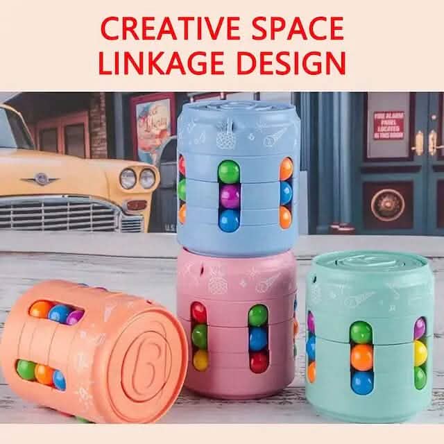 Coke Rubik's Cube Fingertip Rotating Roller Toy