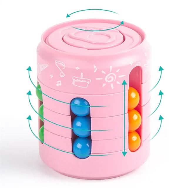 Coke Rubik's Cube Fingertip Rotating Roller Toy