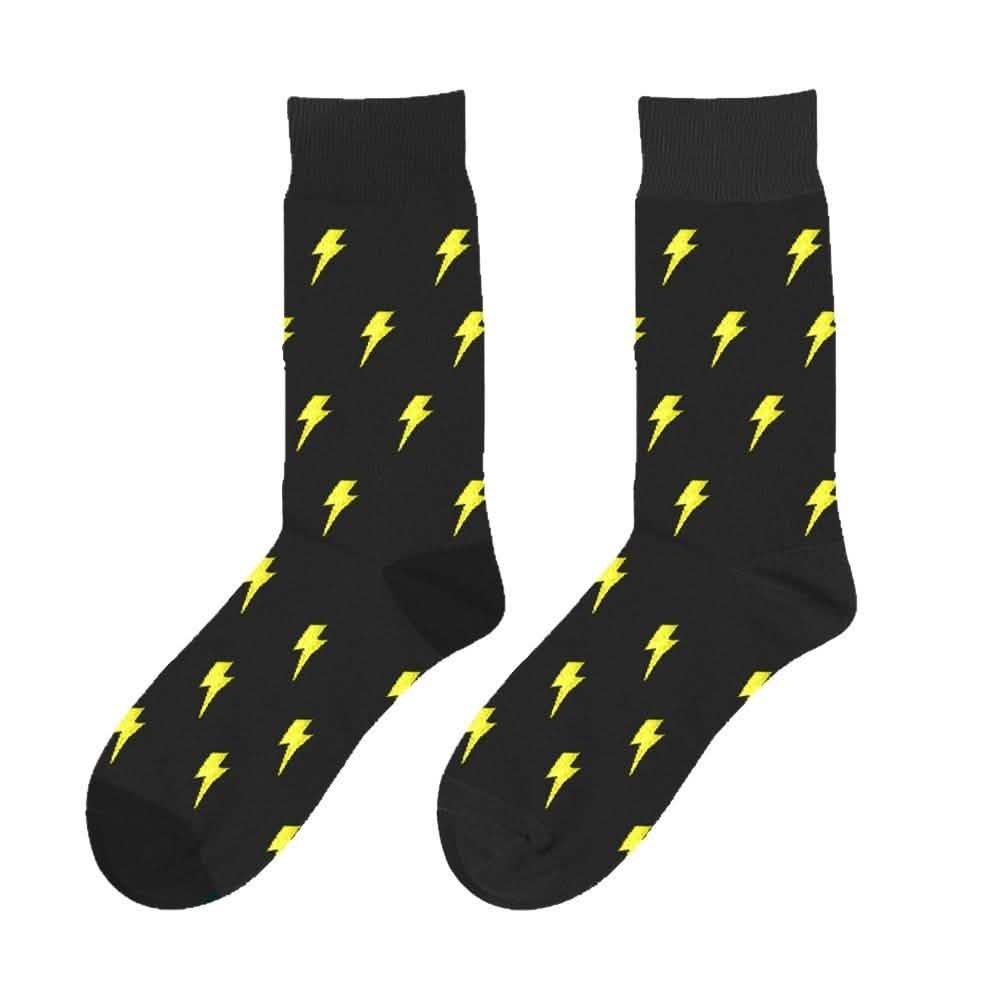 Combed Cotton Funky Casual Knee Socks - Assorted Styles