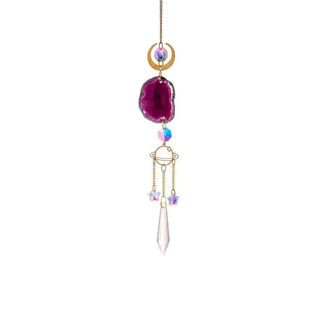 Crystal Sun Catcher Pendant Wind Chime Home Decor