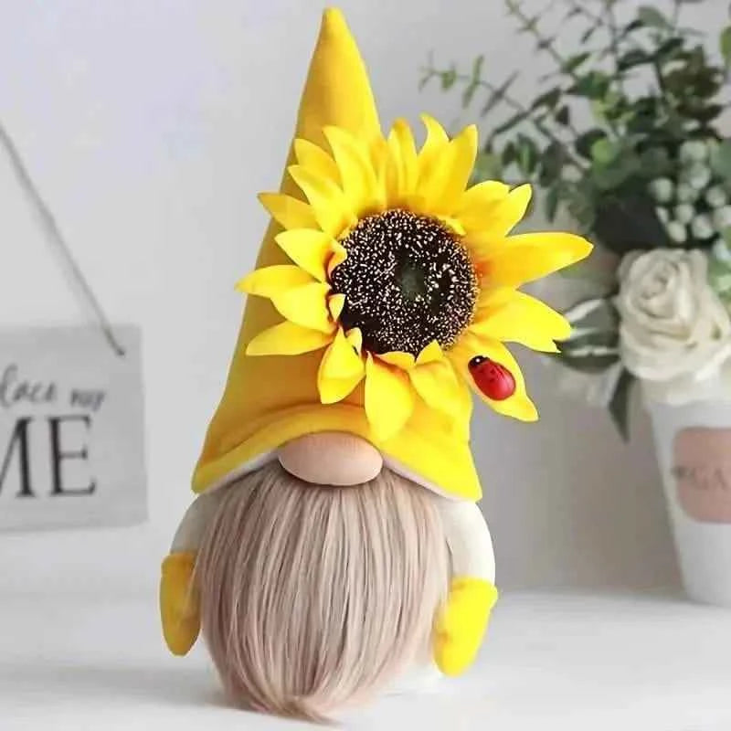 Cuddly Sunflower Bee Doll Ornament