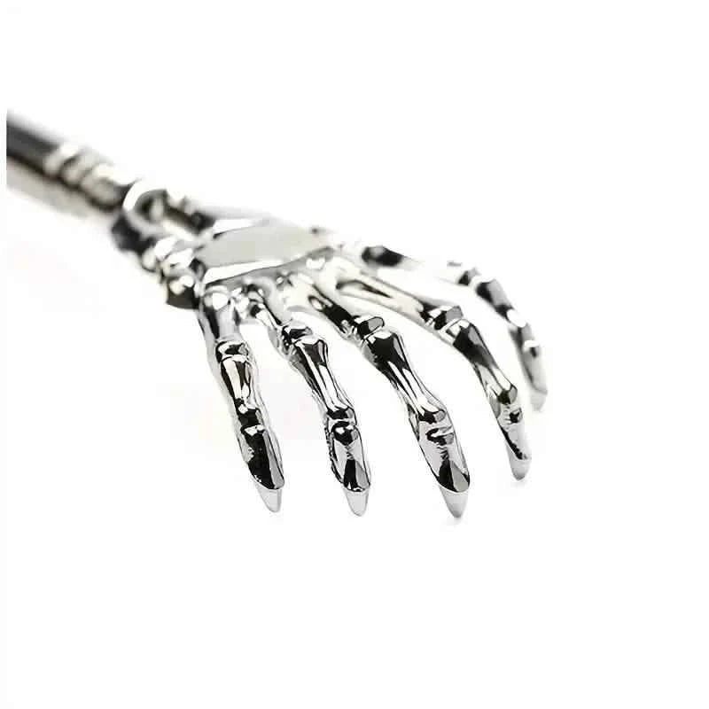 Retractable Back Itching Device – Stainless Steel Claw Massager for Relaxing the Back