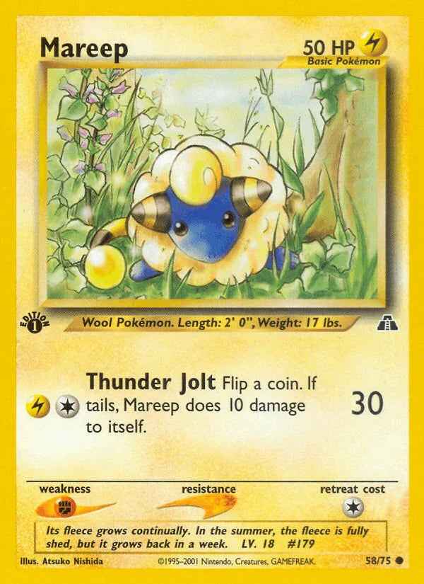 Mareep (58/75) [Neo Discovery 1st Edition]