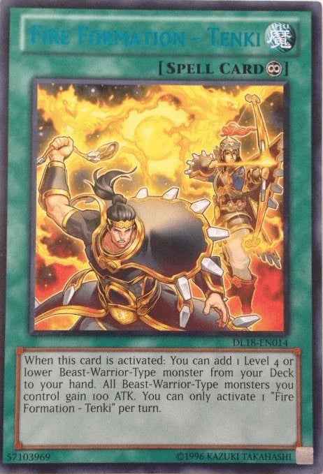 Fire Formation - Tenki (Blue) [DL18-EN014] Rare