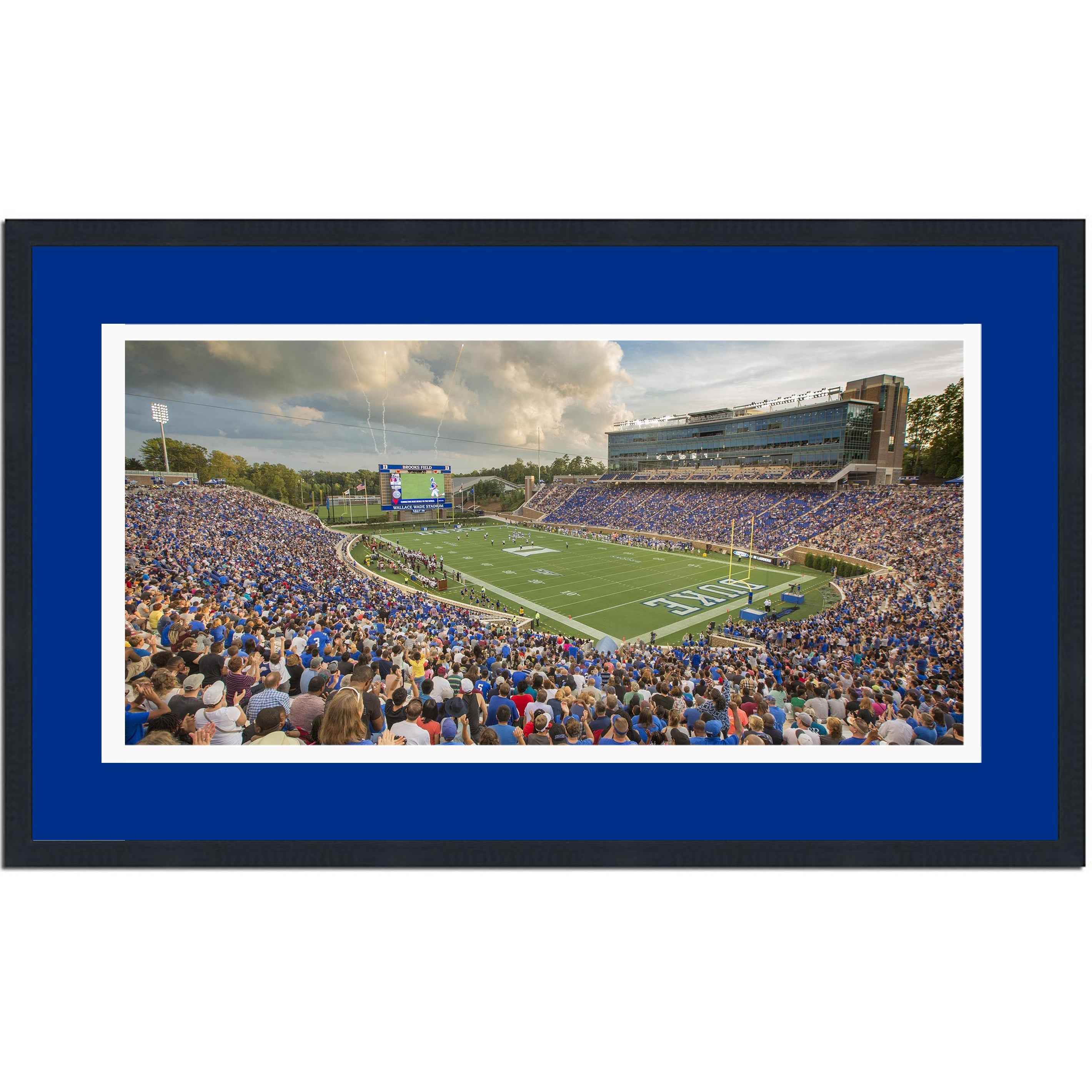 Framed Wallace Wade Stadium Duke Blue Devils 16x24 NCAA Football Photo Professionally Matted