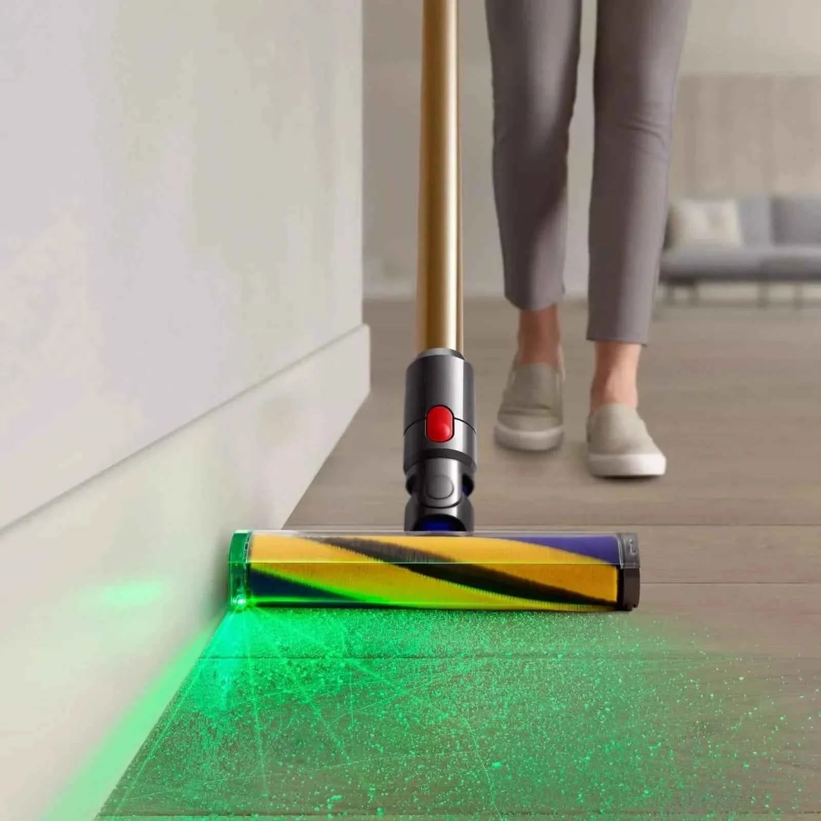 Dyson V15 Detect Absolute Stick Vacuum Cleaner HEPA Filtration - Gold (447294-01)