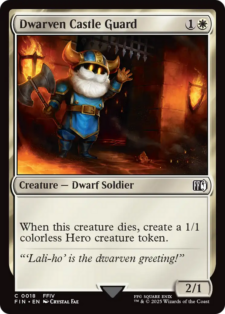 Dwarven Castle Guard (FIN-018) - FINAL FANTASY Foil