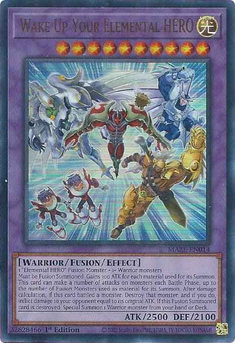Wake Up Your Elemental HERO [MAZE-EN014] Ultra Rare