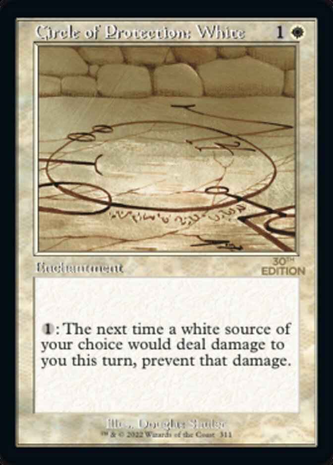 Circle of Protection: White (Retro Frame) (30A-311) - 30th Anniversary Edition