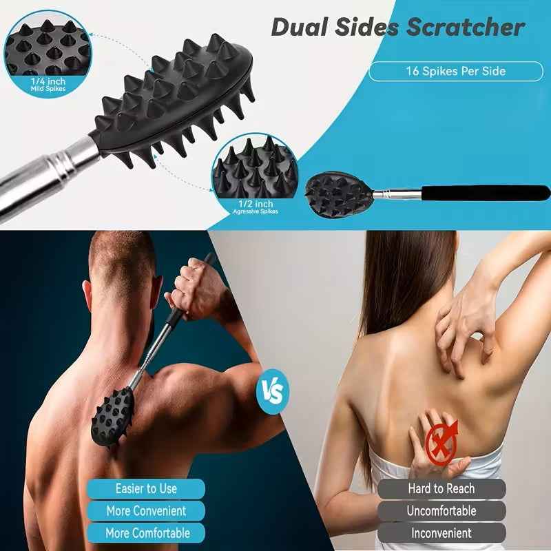 Retractable Cactus Back Scratcher – Long Handle, Durable PVC