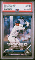 Graded 2023 Topps Now Shohei Ohtani #OS21 Offseason Baseball Card PSA 10 Gem Mint