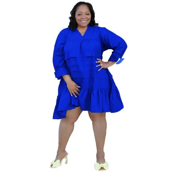 Echoine Women's Oversized Loose Ladies Midi Dress