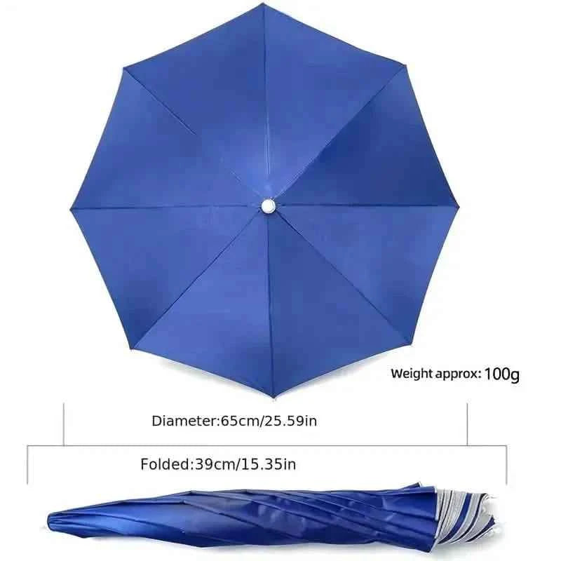 UV Protection Umbrella Hat – Elastic, Camping, Fishing & Outdoor Activities