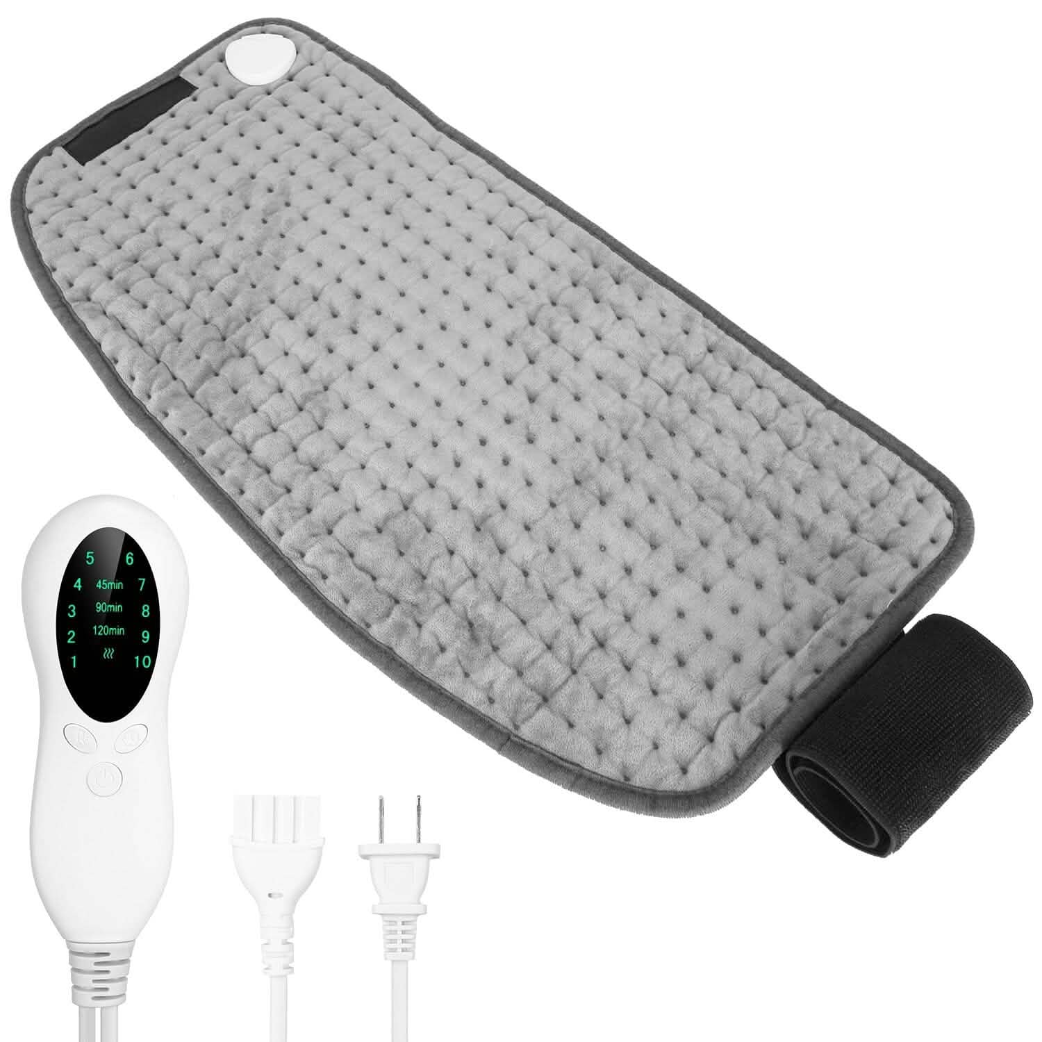 Electric Heating Pad for Back Abdomen Shoulder with 10 Adjustable Temperature Smart Timer Setting