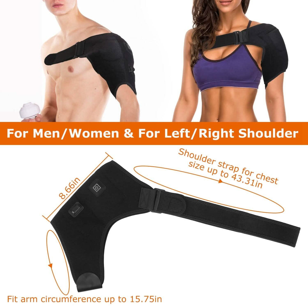 Electric Heating Pad Therapy Shoulder Heating Wrap Compression Sleeve