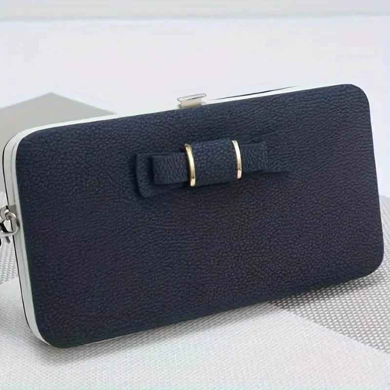 Elegant Bow Decor Phone Wallet