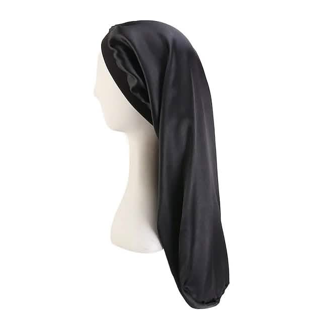 Extra Long Satin Bonnet Sleep Cap Long Bonnet for Braids Hair Loose Cap