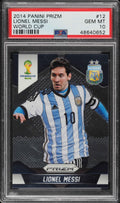 Graded 2014 Panini Prizm Lionel Messi #12 World Cup Soccer Card PSA 10 Gem Mint