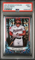 Graded 2024 Topps Bowman Sterling Dylan Crews #BSP11 Prospects Rookie RC Baseball Card PSA 9 Mint