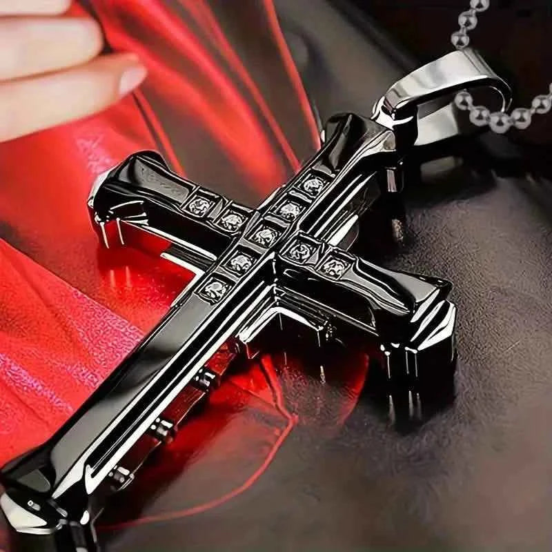 Fashion Simple Cross Pendant Necklace For Men And Women