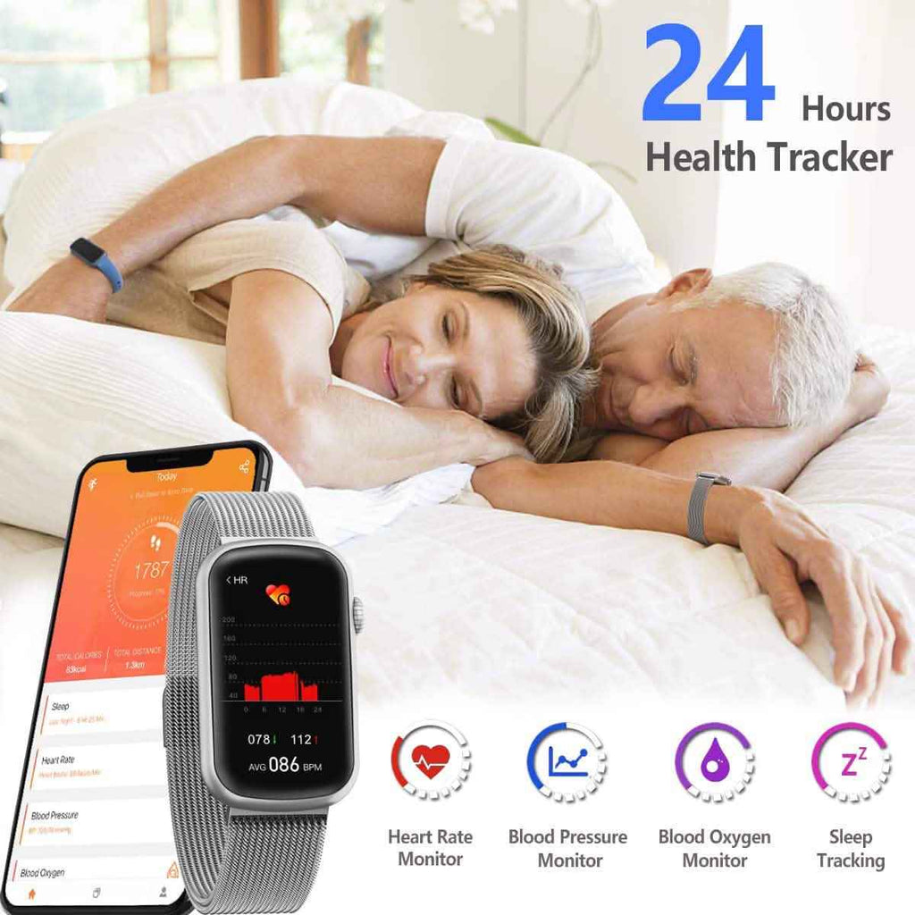 Fitness Tracker with Heart Rate Monitor, Blood Pressure Watch for Women