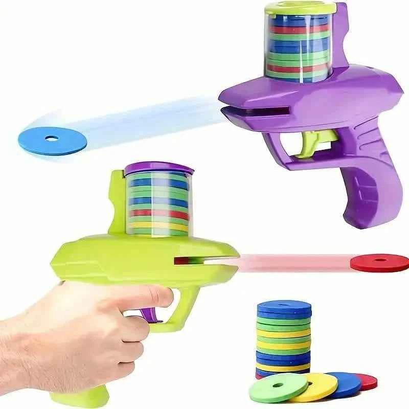 Flying Foam Disc Launcher Handheld Shooter Game
