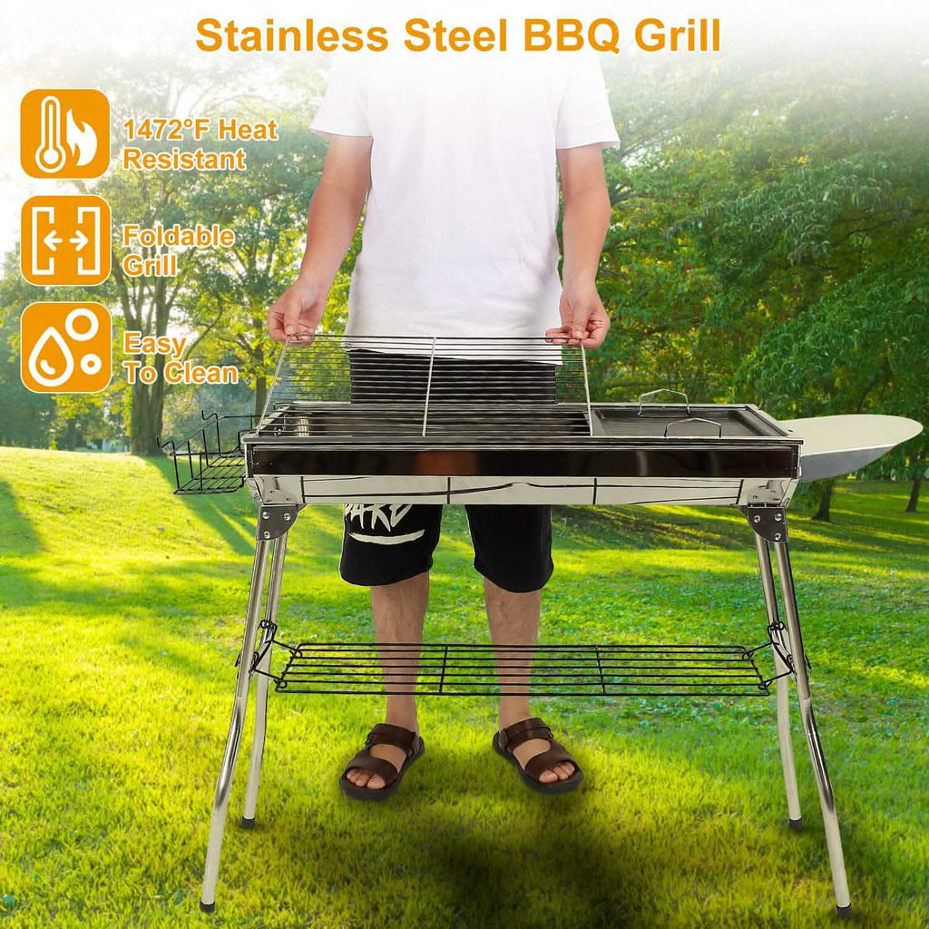 Foldable Portable Barbecue Grill