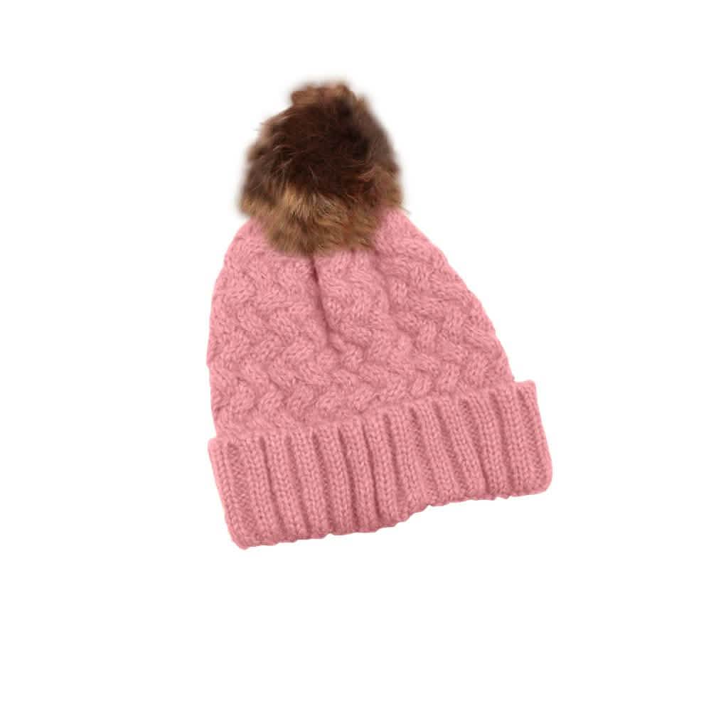 Fur Pom-Pom Toque