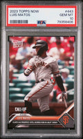 Graded 2023 Topps Now Luis Matos #443 Rookie RC Baseball Card PSA 10 Gem Mint
