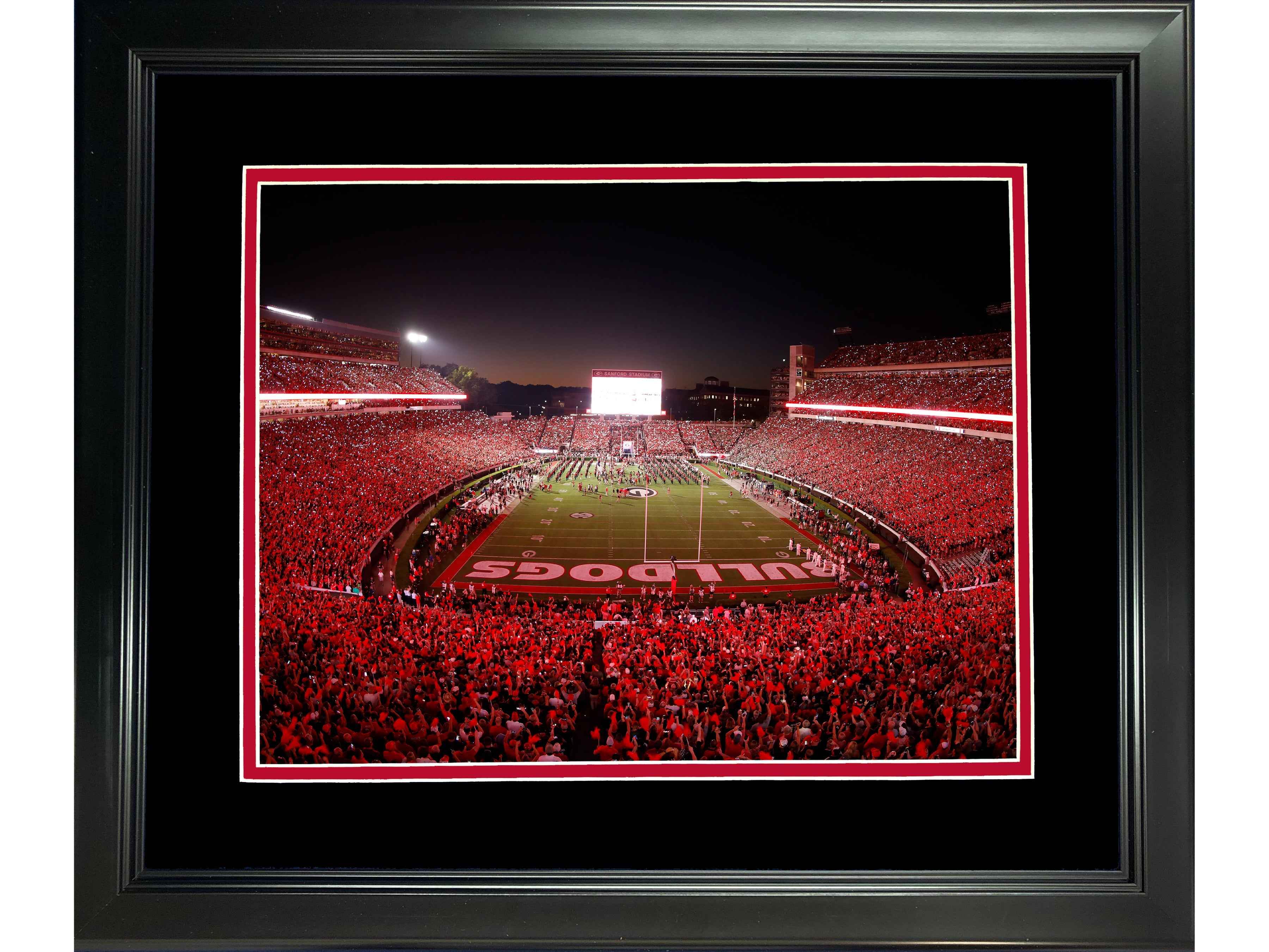 Framed Sanford Stadium Georgia Bulldogs 11"x14" NCAA Football Photo Professionally Matted