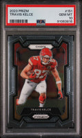 Graded 2023 Panini Prizm Travis Kelce #151 Football Card PSA 10 Gem Mint